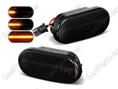 Dynamiczne boczne kierunkowskazy LED dla Volkswagen Lupo - Wersja czarna dymiona
