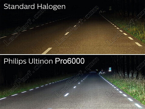 Żarówki LED Philips Homologowane dla Volkswagen Touran V4 versus żarówki oryginalne