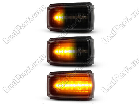 Oświetlenie dynamicznych czarnych bocznych kierunkowskazów LED dla Volvo S70