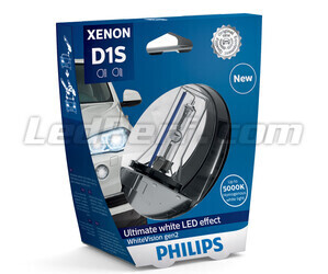 Żarówka Xenon D1S Philips WhiteVision Gen2 +120% 5000K - 85415WHV2S1