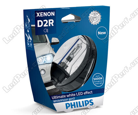 Żarówka Xenon D2R Philips WhiteVision Gen2 +120% 5000K - 85126WHV2S1