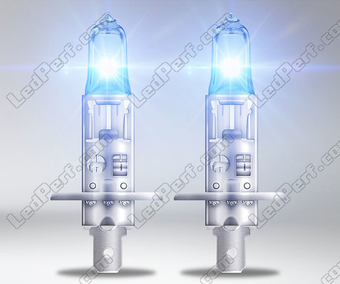 Żarówki halogenowe H1 Osram Cool Blue Intense NEXT GEN wytwarzające oświetlenie z efektem LED