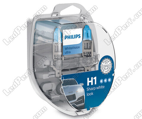 Pakiet 2 żarówek H1 Philips WhiteVision ULTRA + świateł postojowych - 12258WVUSM