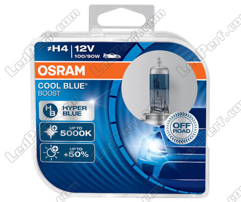 Żarówki H4 Osram Cool Blue Boost 5000K efekt xenon oznaczenie: 62193CBB-HCB w opakowaniu po 2 sztuki