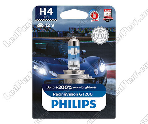 1x żarówka H4 Philips RacingVision GT200 60/55W +200% - 12342RGTB1