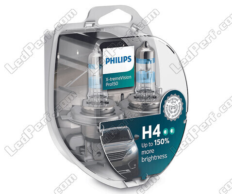 Pakiet 2 żarówek H4 Philips X-tremeVision PRO150 60/55W - 12342XVPS2