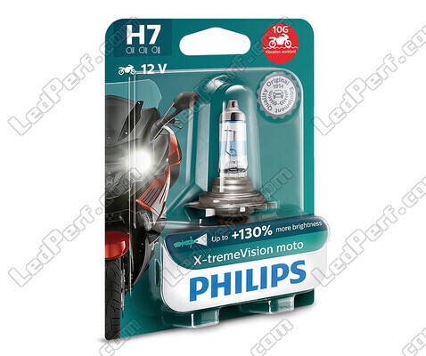 Żarówka H7 Philips X-tremeVision Motocykl +130% 55W - 12972XV+BW