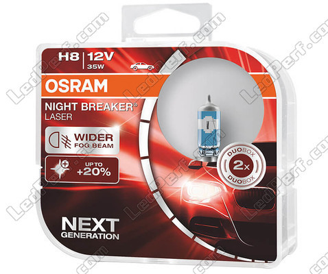 Pakiet 2 żarówek H8 Osram Night Breaker Laser +150% - 64212NL-HCB