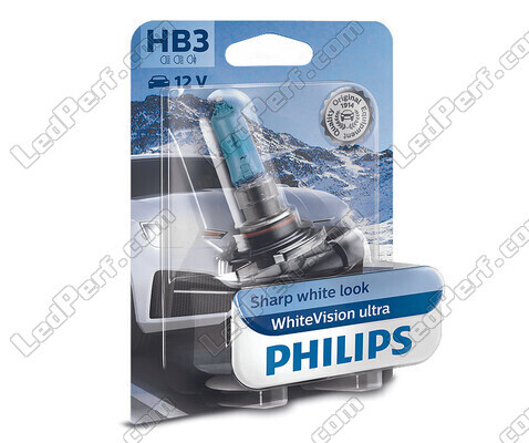 1x Żarówka HB3 Philips WhiteVision ULTRA +60% 60W - 9005WVUB1