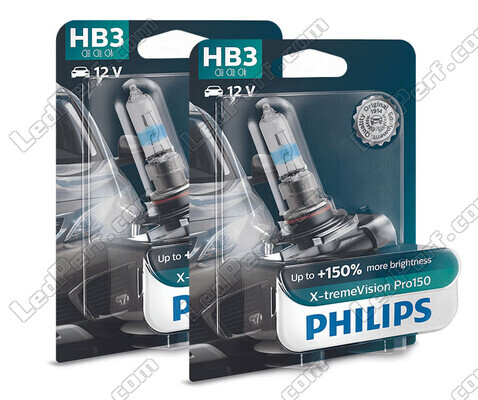 Pakiet 2 żarówek HB3 Philips X-tremeVision PRO150 60W - 9005XVPB1