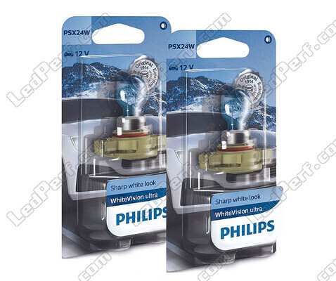 Pakiet 2 żarówek PSX24W Philips WhiteVision ULTRA + świateł postojowych - 12276WVUB1