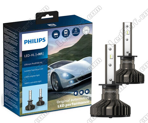 Zestaw żarówek H1 LED PHILIPS Ultinon Pro9100 +350% 5800K - LUM11258U91X2