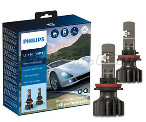 Zestaw żarówek H11 LED PHILIPS Ultinon Pro9100 +350% 5800K - LUM11362U91X2