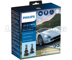 Zestaw żarówek H11 LED PHILIPS Ultinon Pro9100 +350% 5800K - LUM11362U91X2