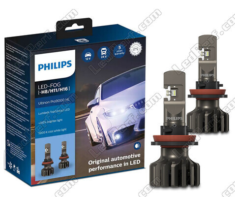 Zestaw żarówek H16 LED PHILIPS Ultinon Pro9000 +250% 5800K - 11366U90CWX2