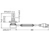 Schemat Wymiary żarówki LED H4 Osram LEDriving® XTR 6000K - 64193DWXTR