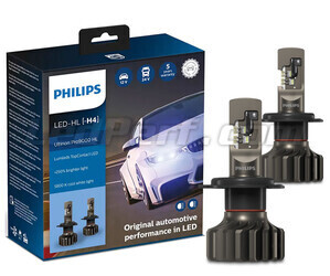 Zestaw żarówek H4 LED PHILIPS Ultinon Pro9000 +250% 5800K - 11342U90CWX2
