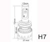 Mini żarówka LED H7 Tuning