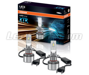 Opakowanie i 2 żarówki LED H7 Osram LEDriving® XTR 6000K - 64210DWXTR