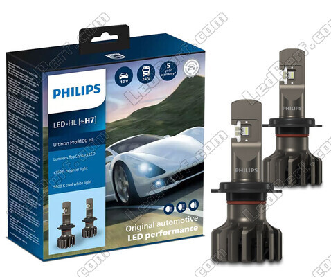 Zestaw żarówek H7 LED PHILIPS Ultinon Pro9100 +350% 5800K - LUM11972U91X2