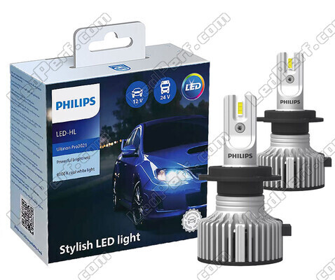 Zestaw żarówek LED H7 PHILIPS Ultinon Pro3021 - 11972U3021X2