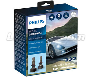 Zestaw żarówek HB3 (9005) LED PHILIPS Ultinon Pro9100 +350% 5800K- LUM11005U91X2
