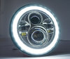 Optyka motocykl Full LED Chromowana do reflektora okrągły o średnicy 7 cali - Typ 5 Angel Eye