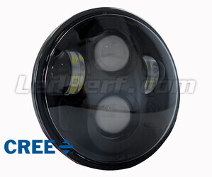 Optyka motocykl Full LED Czarna do reflektora okrągły o średnicy 5,75 cala - Typ 2