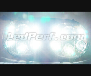 Reflektor motocykl Full LED Chromowany do Harley Davidson Road Glide (1998-2014) Oświetlenie w kolorze Biały czysty.
