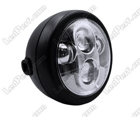 Reflektor okrągły motocykl czarny satynowy do bloku optycznego full LED 5.75-calowego