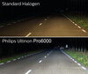 Porównanie żarówek LED H4 Philips ULTINON Pro6000 z oryginalnymi żarówkami halogenowymi