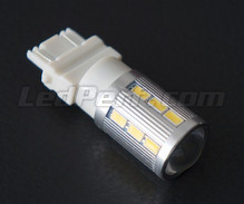 Żarówka P27/7W Magnifier z 21 LED SG Wysokiej Mocy + Szkło powiększające białe Trzonek 3157