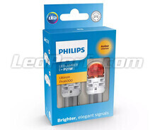 2x żarówki LED Philips P21W Ultinon PRO6000 - Pomarańczowe - BA15S - 11498AU60X2