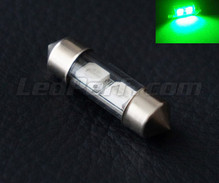 Żarówka rurkowa 31 mm LED zielone - C3W