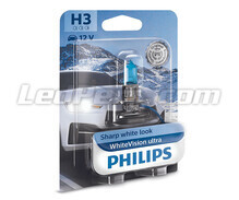1x Żarówka H3 Philips WhiteVision ULTRA +60% 55W - 12336WVUB1