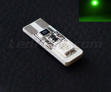 LED T10 Dual - Zielony - Bez Błędu komputera pokładowego - OBD - W5W