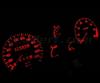 Zestaw LED licznika czerwony do Renault Clio 1 (model Veglia)