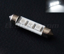 LED rurkowa 42 mm - Biały - Bez Błędu komputera pokładowego - C10W