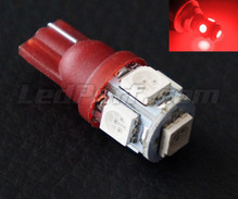 Żarówka LED T10 Xtrem wysokiej mocy czerwony (W5W)