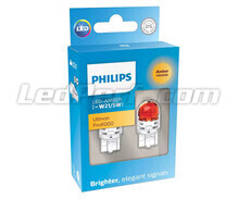 2x żarówki LED Philips WY21/5W Ultinon PRO6000 - Pomarańczowe - T20 - 11066AU60X2