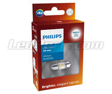 Żarówka LED rurkowa C3W 30mm Philips Ultinon Pro6000 Zimny Biały 6000K - 24844CU60X1 - 24V