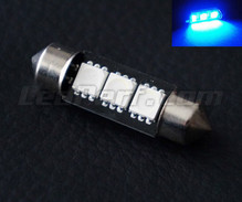 Żarówka rurkowa 39 mm LED niebieskie - C7W