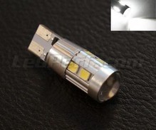 Żarówka T10 Magnifier z 10 LED SG Wysokiej Mocy + Szkło powiększające białe Trzonek W5W