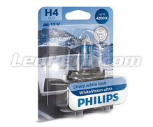 1x Żarówka H4 Philips WhiteVision ULTRA +60% 60/55W - 12342WVUB1