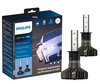 Zestaw żarówek H3 LED PHILIPS Ultinon Pro9000 +200% 5800K - 11336U90CWX2