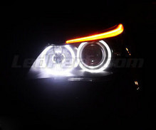 Pakiet angel eyes LED BMW serii 6 (E63 E64) Ph 2 (LCI) - Z oryginalnymi xenon - MTEC V2.0