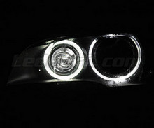 Pakiet angel eyes H8 LED (biały czysty 6000K) do BMW X6 (E71 E72) - Standard