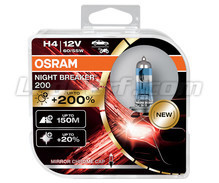 Pakiet 2 żarówek H4 OSRAM Night Breaker® 200 - 64193NB200-HCB