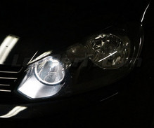 Pakiet żarówek świateł do jazdy dziennej i drogowych H15 Xenon Effect do Seat Alhambra 7N
