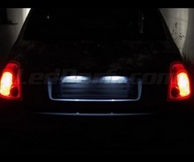 Pakiet oświetlenia tablicy rejestracyjnej (xenon biały) do Fiat 500
